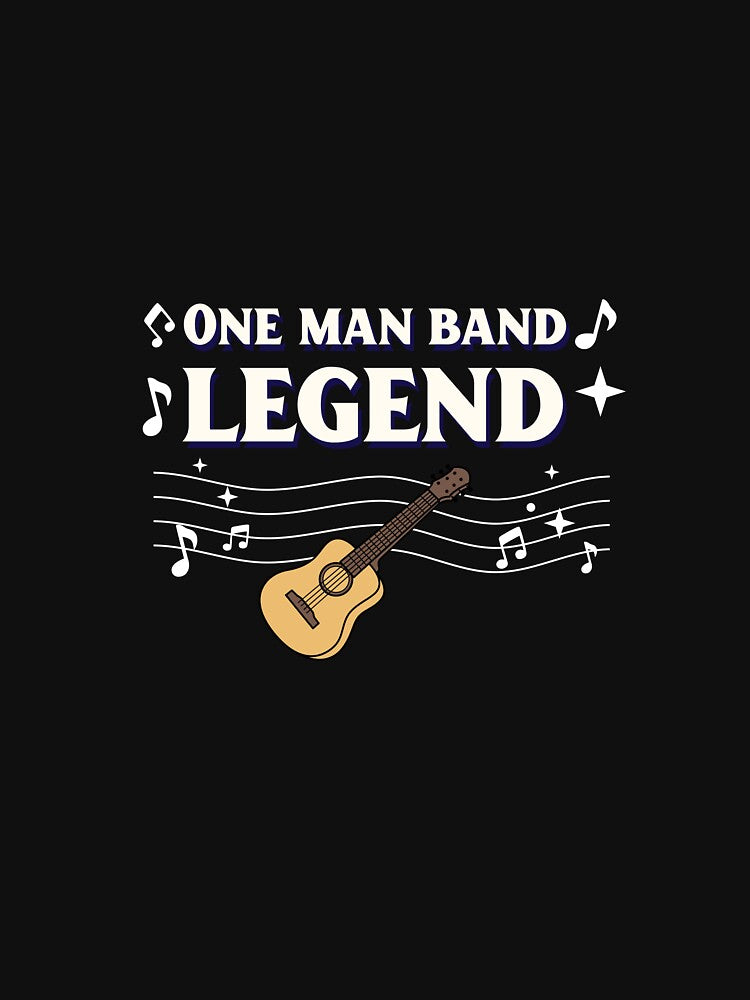 One Man Band Legend (Guitar lover) by Danny's Tees Hoodie, Sweatshirt | BlankRebels.com (Image 3)