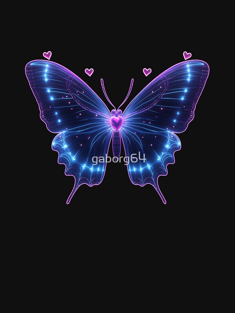 Neon Butterfly by Bearabilia T-Shirts, Hoodie, Sweatshirt | BlankRebels.com (Image 3)