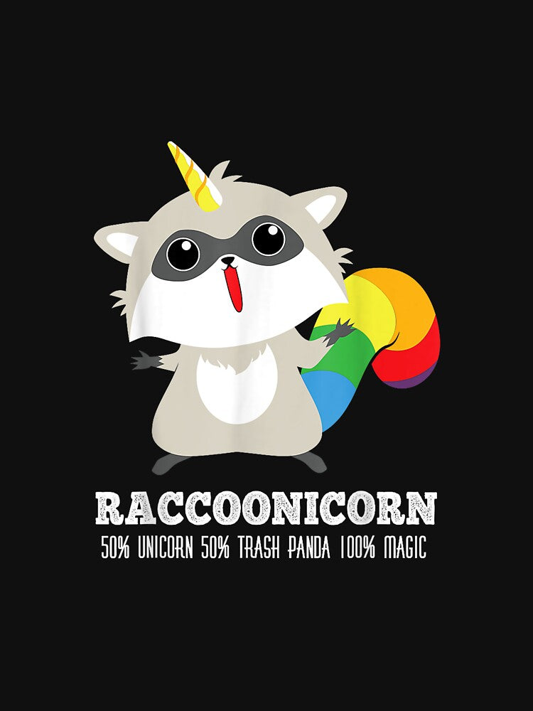 Racoonicorn Funny Trash Panda Raccoon With Unicorn Horn by YolandaRoberts T-Shirts, Hoodie, Sweatshirt (Image 3)