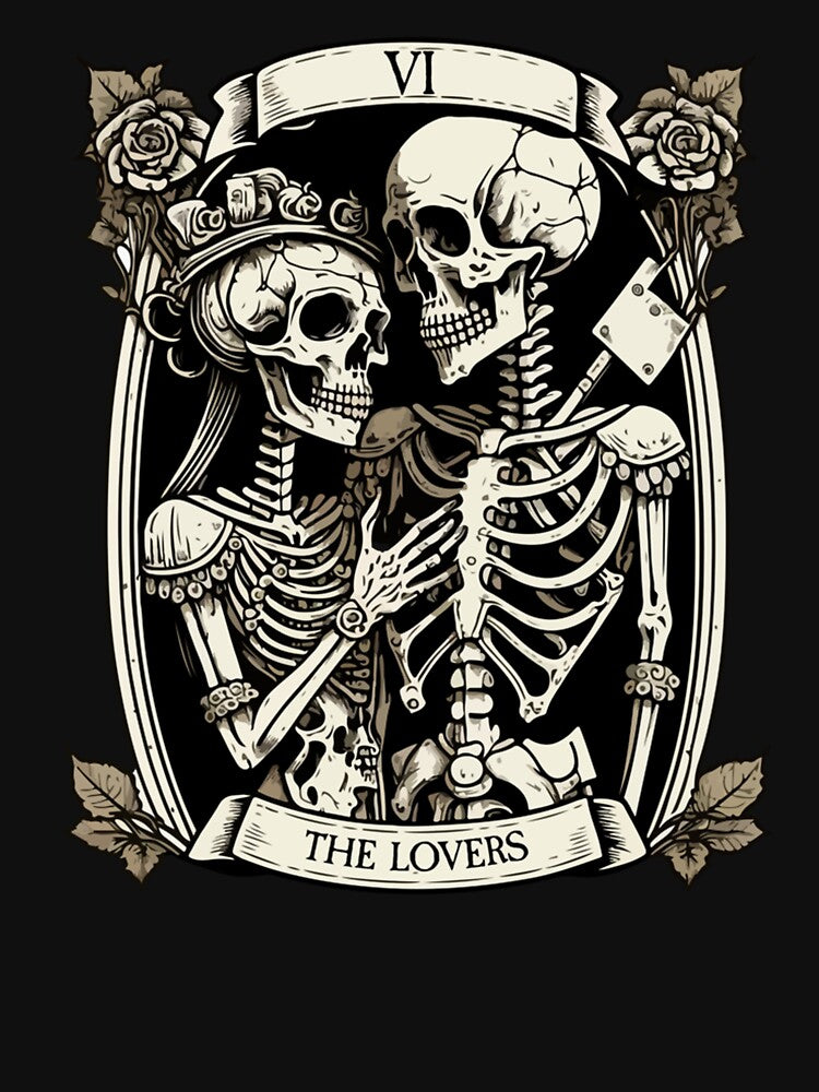The Lovers Tarot Card Occult Goth Halloween Gothic Novelty by taaddison50 T-Shirts, Hoodie, Sweatshirt (Image 3)