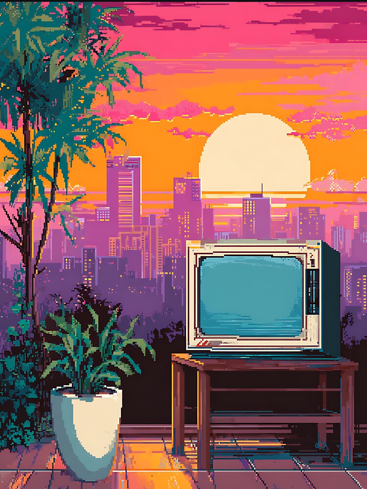 Glitch Vaporwave Pixel Art by bapupa T-Shirts, Hoodie, Sweatshirt | BlankRebels.com (Image 3)