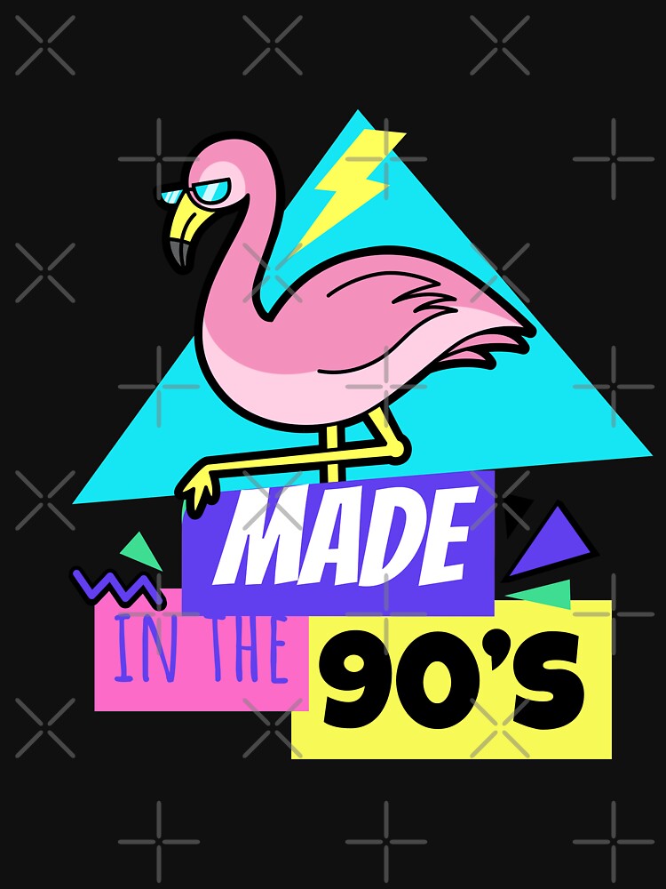 Made In the 90's -  Old School Flamingo Design - by onjcdesign T-Shirts, Hoodie, Sweatshirt | BlankRebels.com (Image 3)