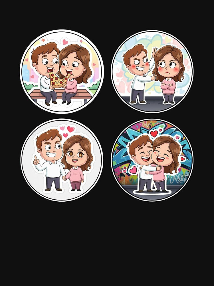 Couple Love Sticker Pack – Cute, Funny & Romantic by XIloveyouX T-Shirts, Hoodie, Sweatshirt | BlankRebels.com (Image 3)