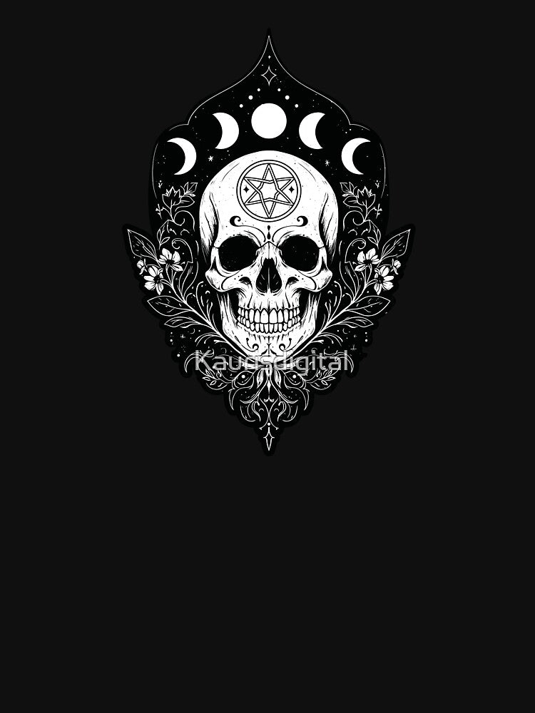 Ethereal Skull: Where Spirit Meets the Cosmos by Kaurisdigital T-Shirts, Hoodie, Sweatshirt | BlankRebels.com (Image 3)