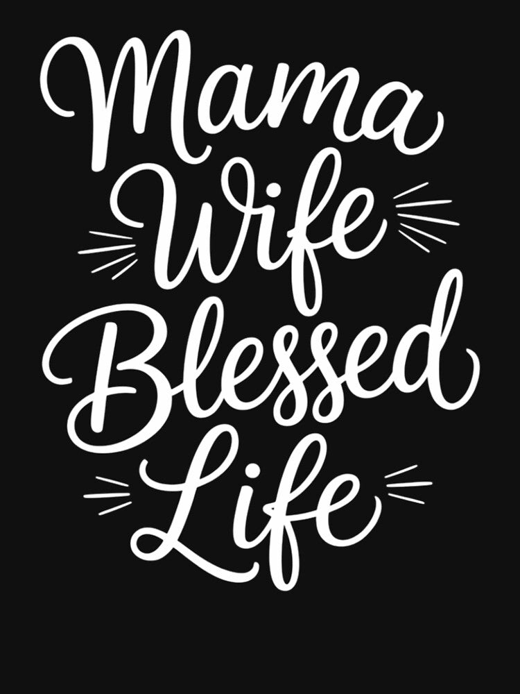 Mama Wife Blessed Life Mom Mother's Day by Morphologiona T-Shirts, Hoodie, Sweatshirt | BlankRebels.com (Image 2)