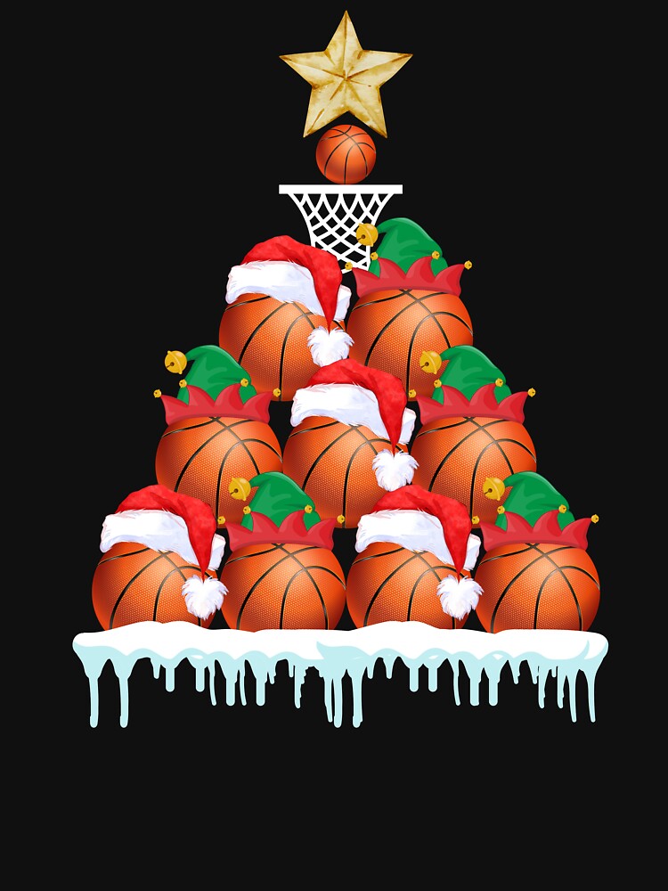 Basketball Christmas Ball Santa Hat Xmas Boys Men by EmiAndMike T-Shirts, Hoodie, Sweatshirt | BlankRebels.com (Image 3)