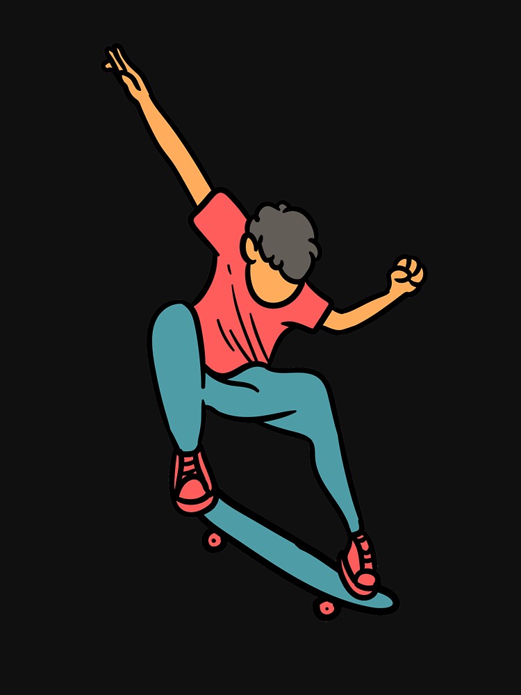 Skateboarding Aesthetic Skateboard Skateboarder by Congex T-Shirts, Hoodie, Sweatshirt | BlankRebels.com (Image 3)