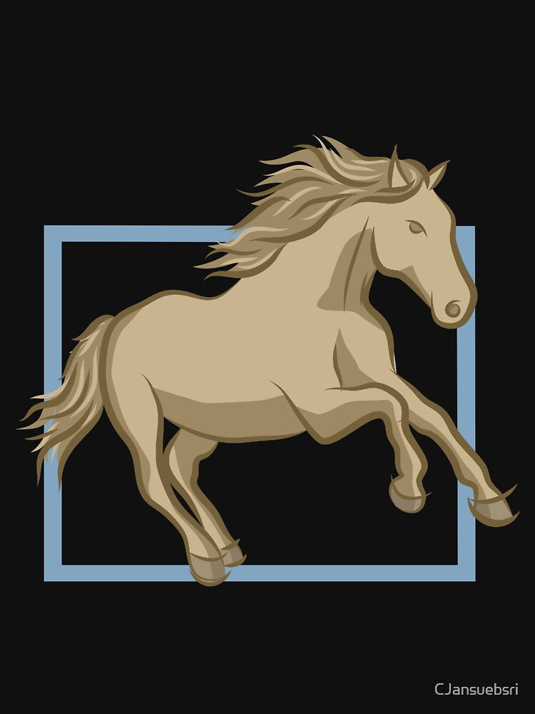 Horse, Minimalist Line Art Drawing of Horse by CJansuebsri T-Shirts, Hoodie, Sweatshirt | BlankRebels.com (Image 3)