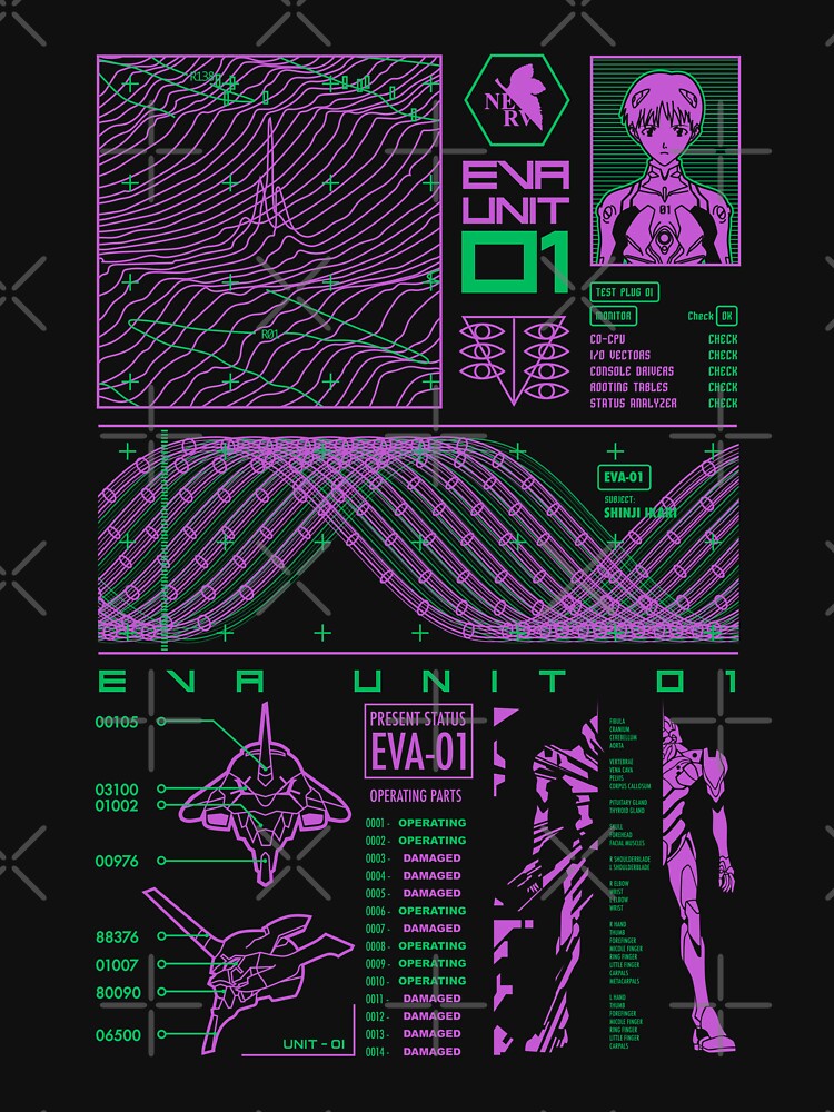 476 Eva Interface 01 by Yexart T-Shirts, Hoodie, Sweatshirt | BlankRebels.com (Image 3)