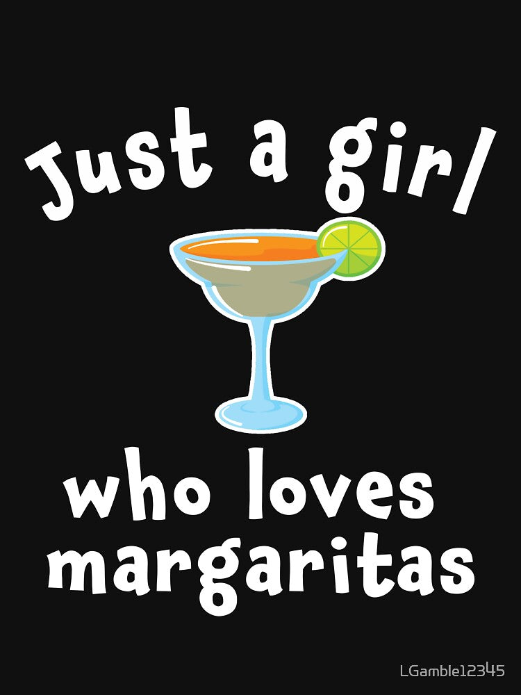 Funny Just a girl who loves margaritas gift for moms by LGamble12345 T-Shirts, Hoodie, Sweatshirt | BlankRebels.com (Image 3)