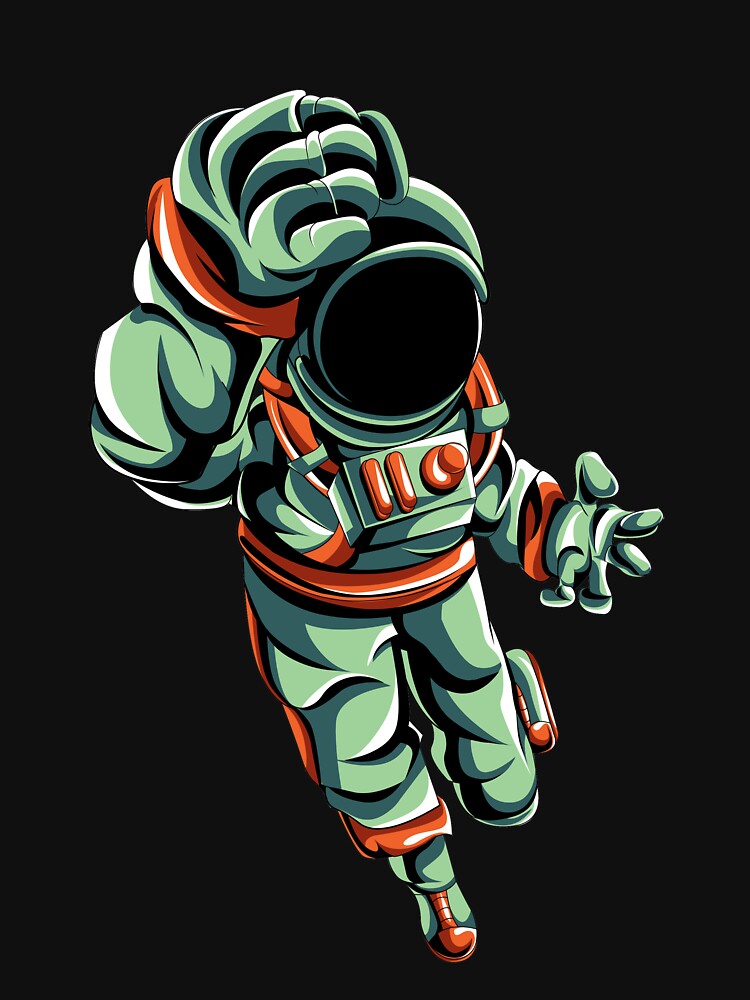 astronaut space ninja by buzwin T-Shirts, Hoodie, Sweatshirt | BlankRebels.com (Image 3)