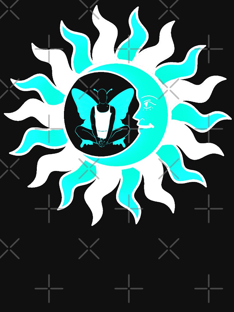 Butterfly Yoga Pose With Moon And Sun by TeesFashion T-Shirts, Hoodie, Sweatshirt | BlankRebels.com (Image 3)