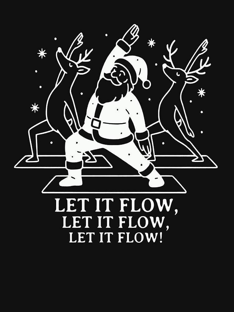 Let It Flow Yoga Santa by MaryAmber1 T-Shirts, Hoodie, Sweatshirt | BlankRebels.com (Image 3)