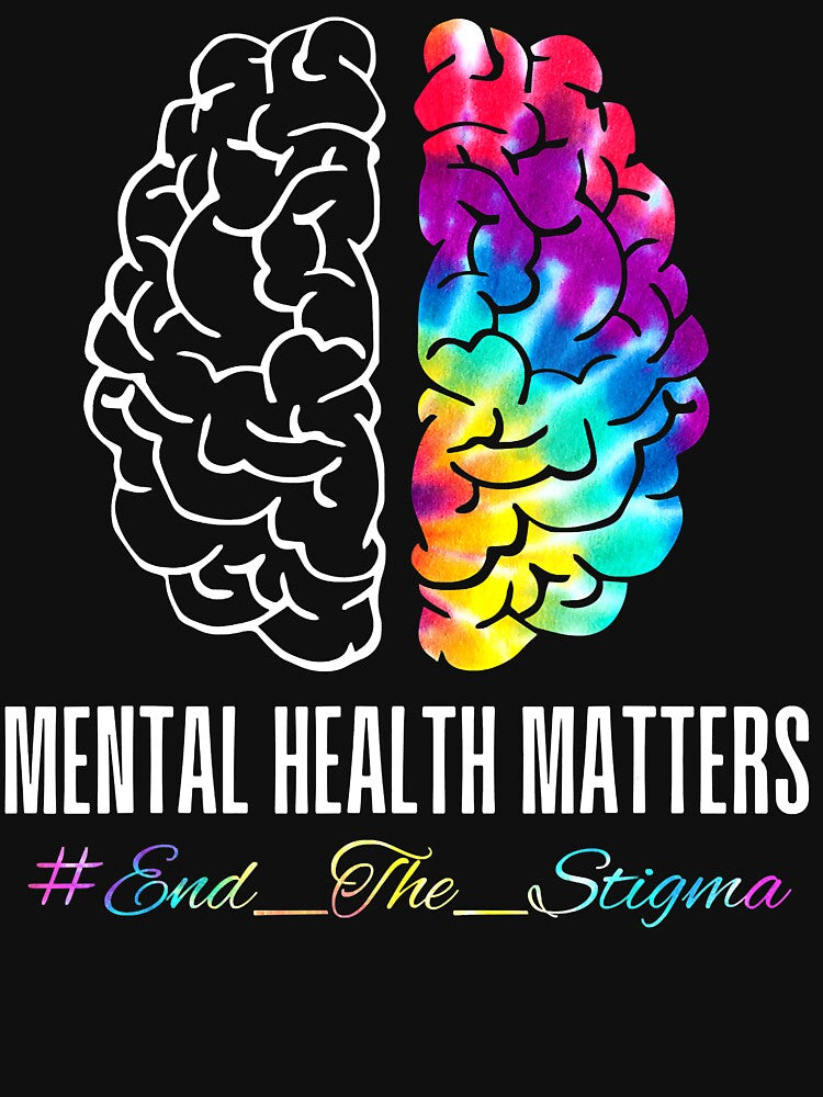 End The Stigma Mental Health Matters Tee Human Brain Illness by JodyBoling Hoodie, Sweatshirt | BlankRebels.com (Image 2)