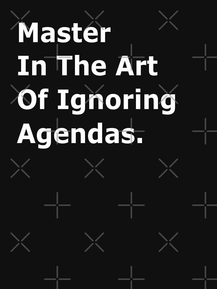 Master in the Art of Ignoring Agendas – A Hilarious Office Humor Design for Meeting Chair by Teemaniac... (Image 3)