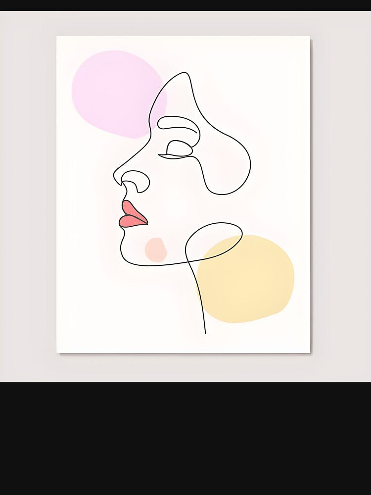 Minimalist woman painting by RadiantGraphics