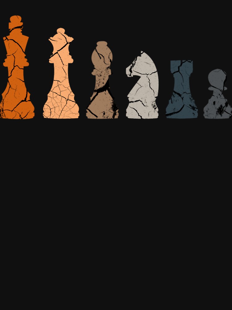 Vintage Retro Chess Pieces for Chess lovers and Chess Players by JASONNICHO T-Shirts, Hoodie, Sweatshirt (Image 3)