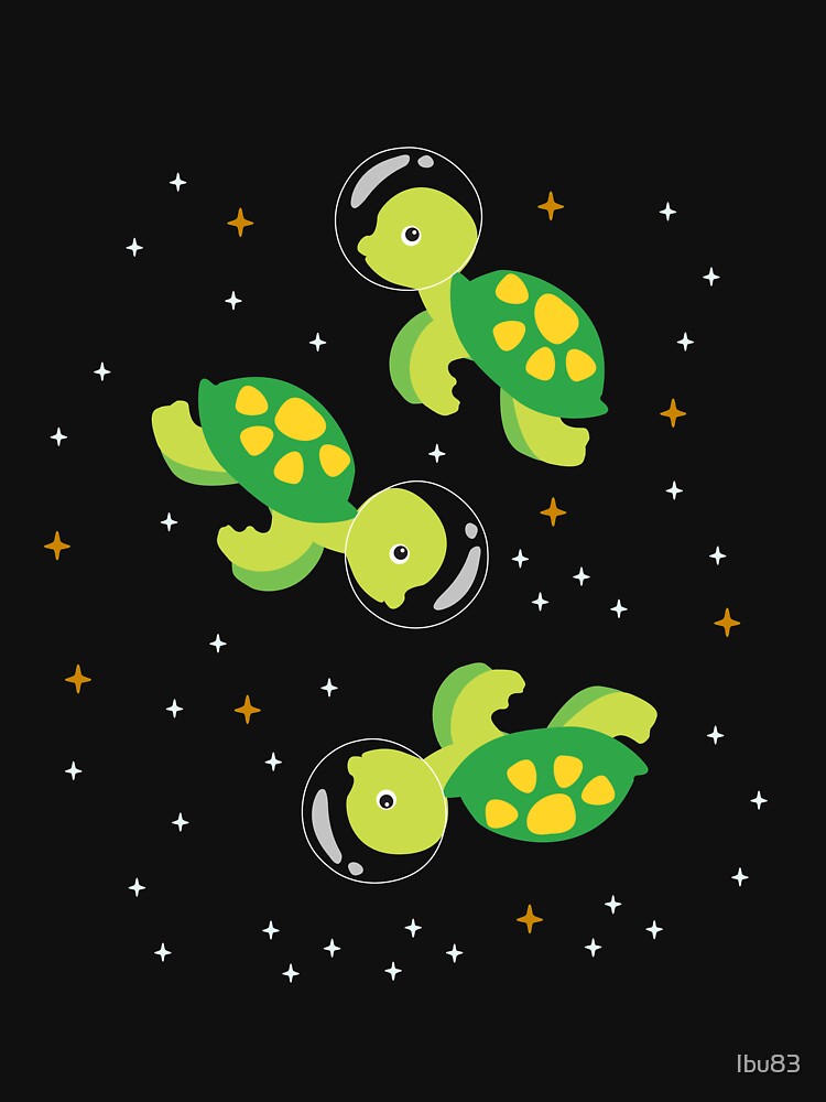 Turtle Astronaut Outer Space by Ibu83 T-Shirts, Hoodie, Sweatshirt | BlankRebels.com (Image 3)