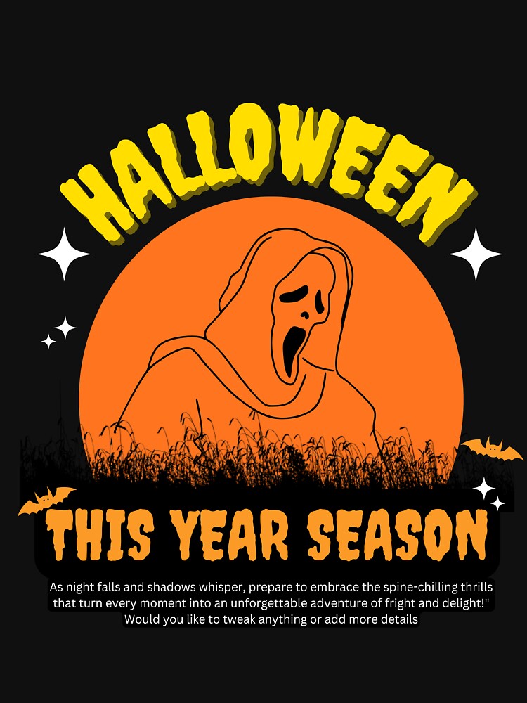Halloween Horror Scream T-Shirt – Spooky Ghost Face Scary Season Graphic Tee by Ahmed-Fawzy10