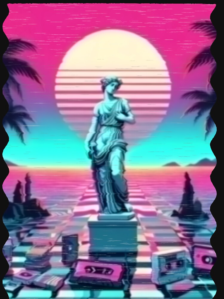 woman statue in the sunset with tapes and palms by analogsandpixel T-Shirts, Hoodie, Sweatshirt | BlankRebels.com (Image 3)