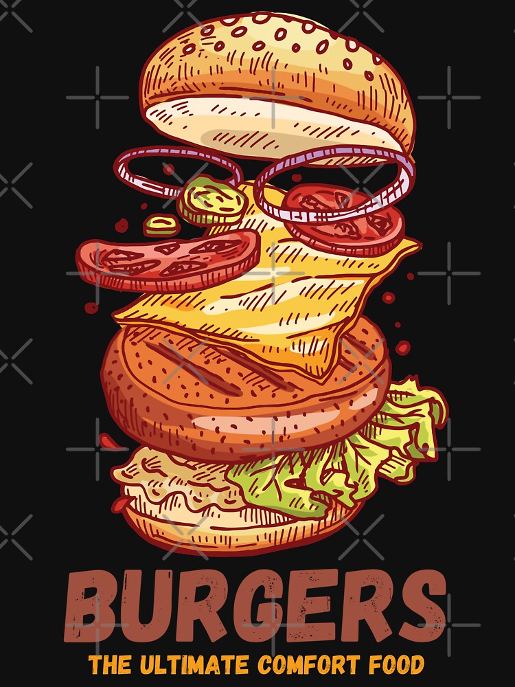 The Burger Boss - Burgers - The ultimate comfort food by WBP Mart T-Shirts, Hoodie, Sweatshirt | BlankRebels.com (Image 3)