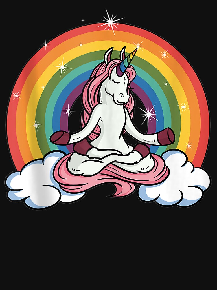 Meditation Unicorn Rainbow II by Peace And Yogi T-Shirts, Hoodie, Sweatshirt | BlankRebels.com (Image 3)