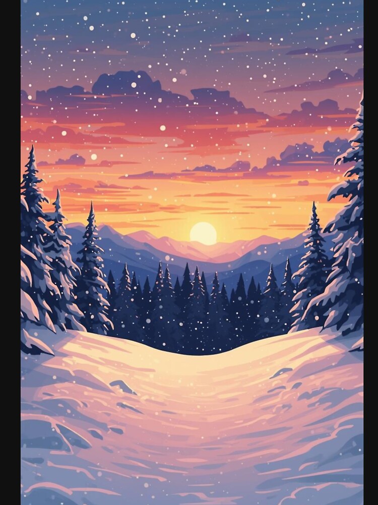 Winter sunset by Anisha  Vaz T-Shirts, Hoodie, Sweatshirt | BlankRebels.com (Image 3)