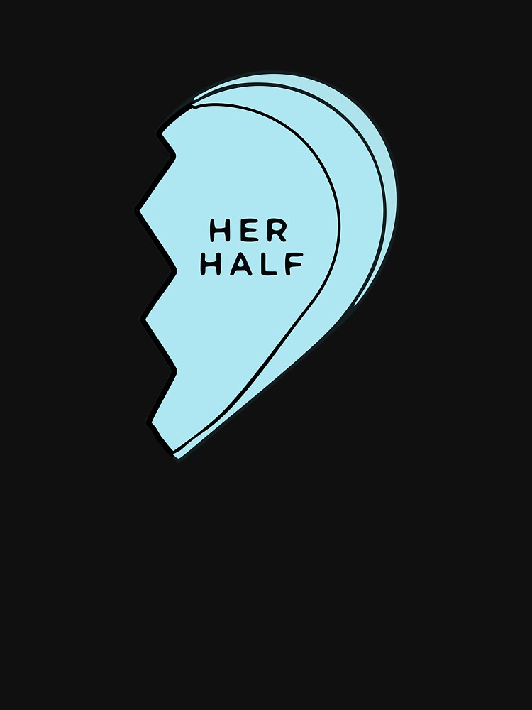 His Half Her Half Matching Couple Heart Valentine Design by GLMax T-Shirts, Hoodie, Sweatshirt | BlankRebels.com (Image 3)