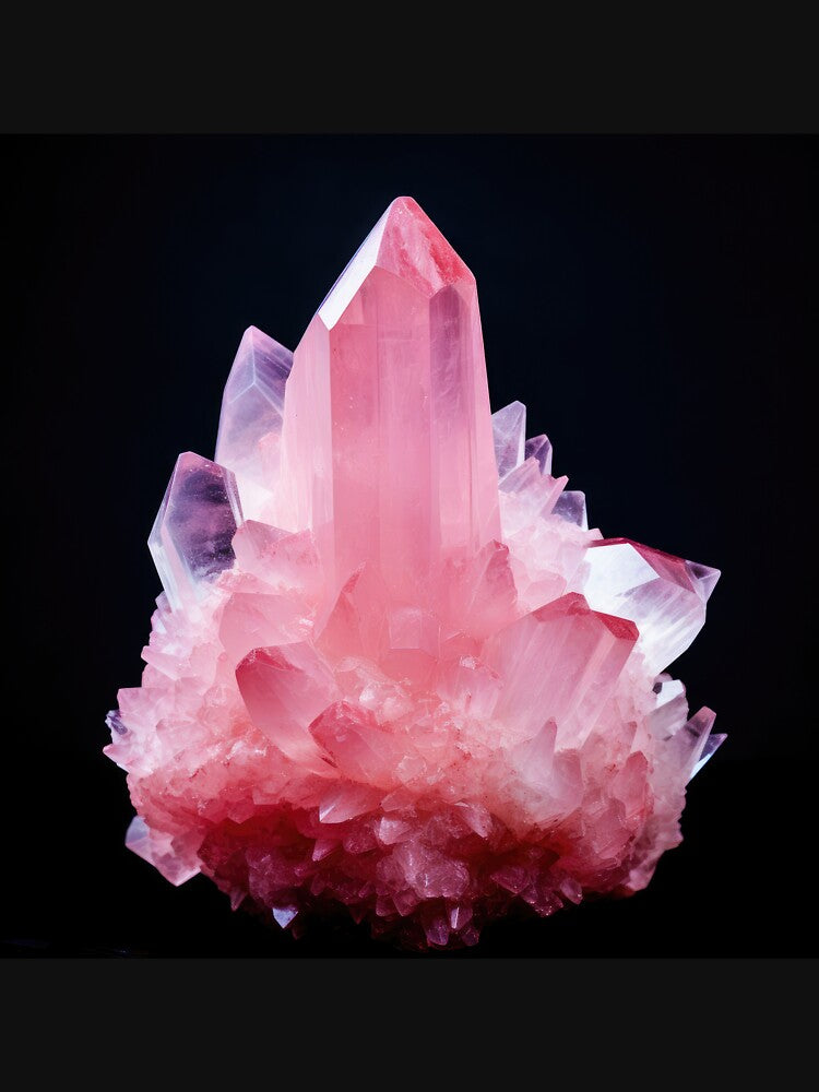 Rose Quartz 01 Healing Crystal by mhfoto T-Shirts, Hoodie, Sweatshirt | BlankRebels.com (Image 3)