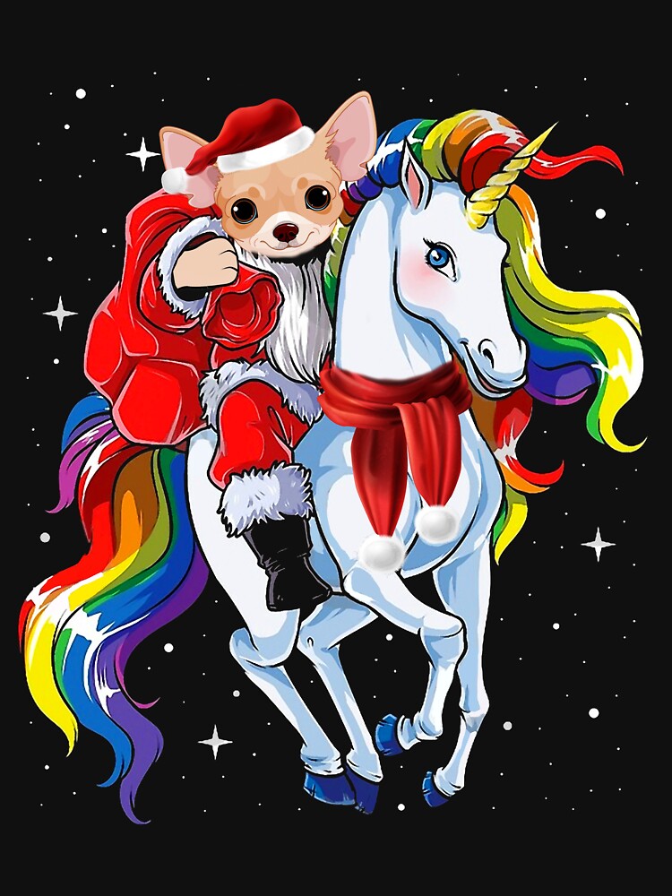 Chihuahua santa unicorn by ferraudionne T-Shirts, Hoodie, Sweatshirt | BlankRebels.com (Image 2)