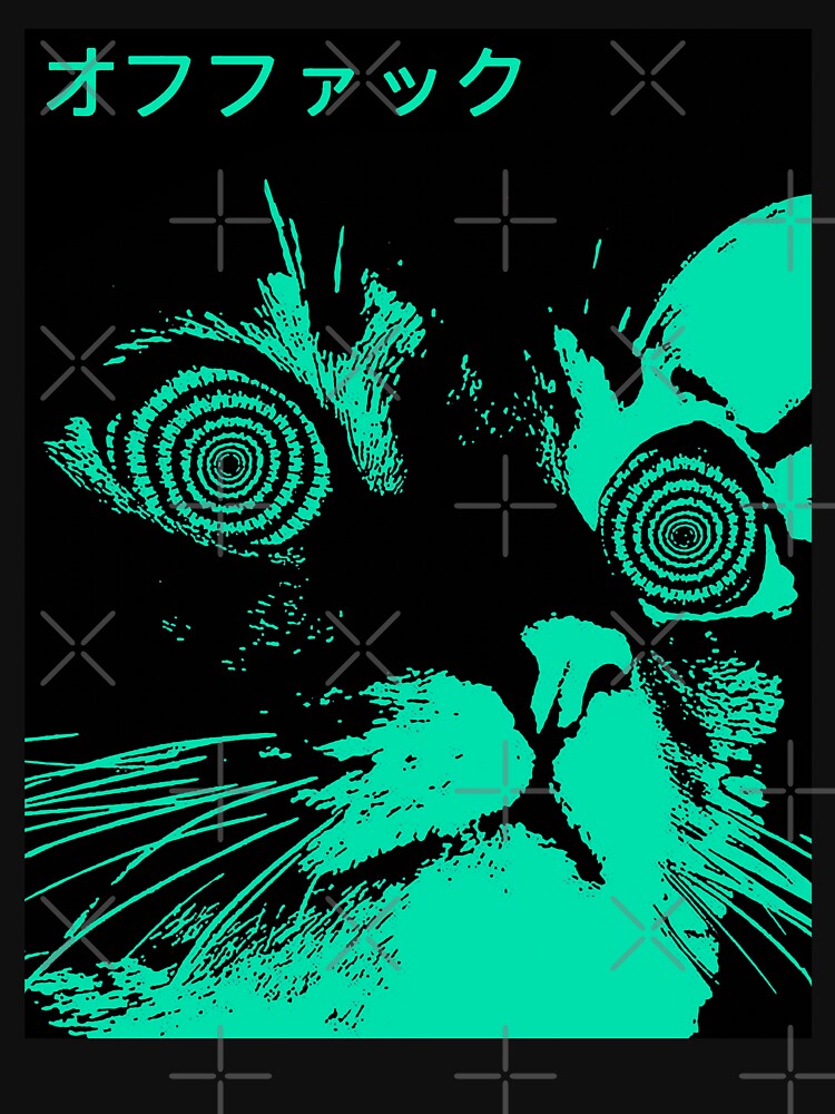 Vaporwave Cool Cat Japanese Urban Neon Style by OWLvision33 T-Shirts, Hoodie, Sweatshirt | BlankRebels.com (Image 3)