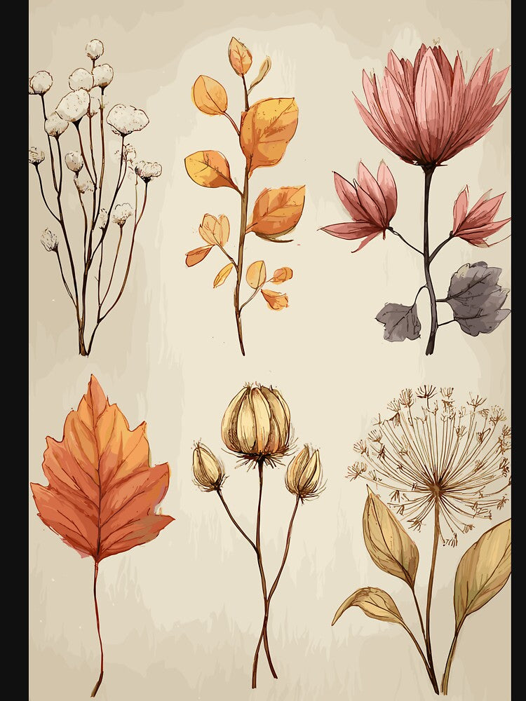 Earthy Journal Botanical Sketching by bapupa T-Shirts, Hoodie, Sweatshirt | BlankRebels.com (Image 3)