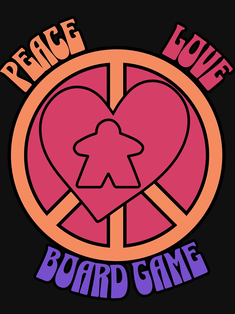 Peace, Love, Board Games - The Ultimate Meeple Mantra by Zanda-Nerd-Shop T-Shirts, Hoodie, Sweatshirt (Image 3)