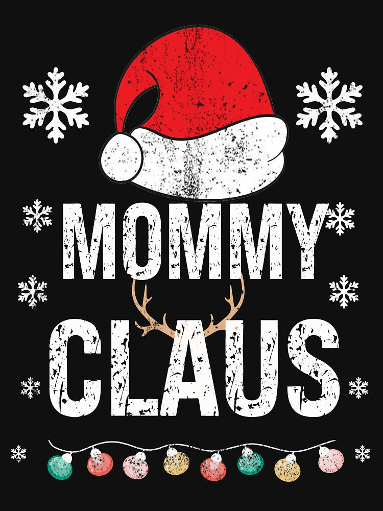 Mommy Claus Family Matching Xmas Light Funny Christmas Pajama by ZANNIX T-Shirts, Hoodie, Sweatshirt (Image 3)