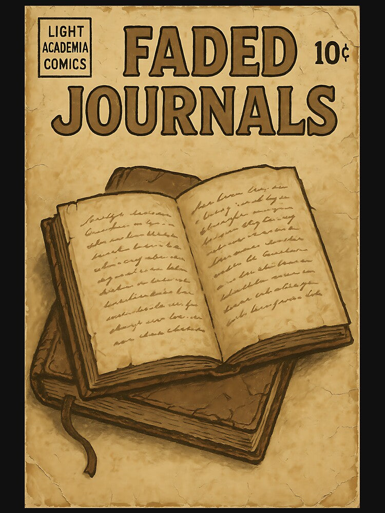 Vintage Light Academia: Faded Journals by bapupa T-Shirts, Hoodie, Sweatshirt | BlankRebels.com (Image 3)
