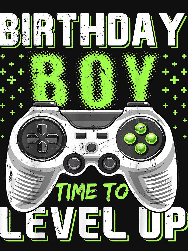 Birthday Boy Time to Level Up Video Game Birthday Gift Boys by Oscar123412 T-Shirts, Hoodie, Sweatshirt (Image 3)