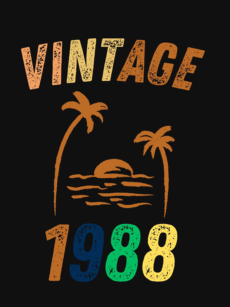 Vintage 1988 Cool Birthday Gift Idea by LeGasol T-Shirts, Hoodie, Sweatshirt | BlankRebels.com (Image 3)
