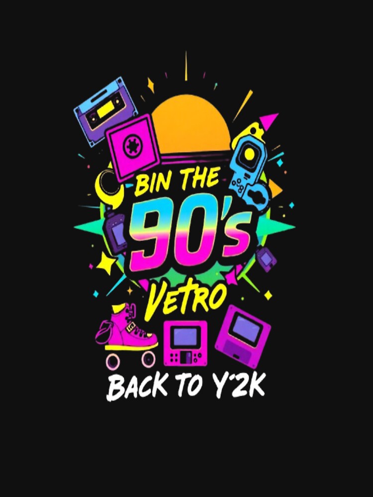 Retro Vibes – 90s & Y2K Aesthetic Tee by ColorsSoul ⭐️⭐️⭐️⭐️⭐️ Hoodie, Sweatshirt | BlankRebels.com (Image 2)