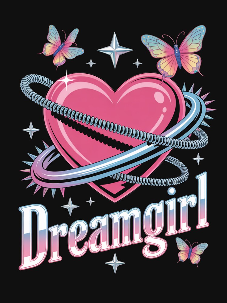 Dreamgirl Y2K Aesthetic Heart Butterflies Valentine's Day by DarylWelsh2024 T-Shirts, Hoodie, Sweatshirt (Image 3)