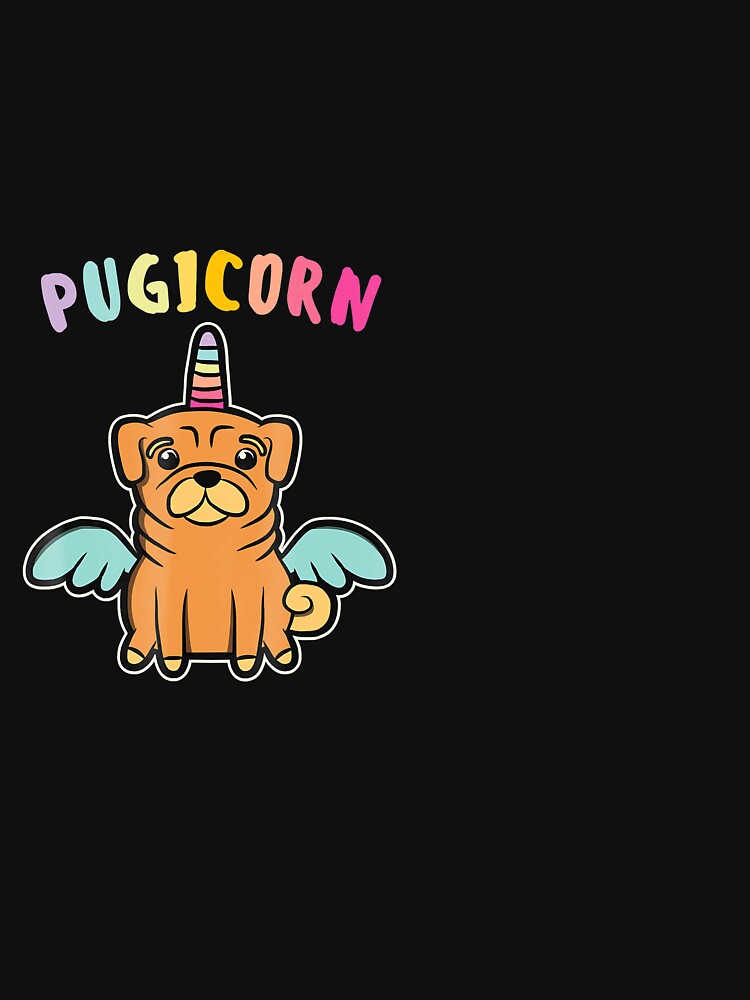 Funny Pugicornhirt Pug Unicorn For Dog Lover by CharlotteHicks T-Shirts, Hoodie, Sweatshirt | BlankRebels.com (Image 3)