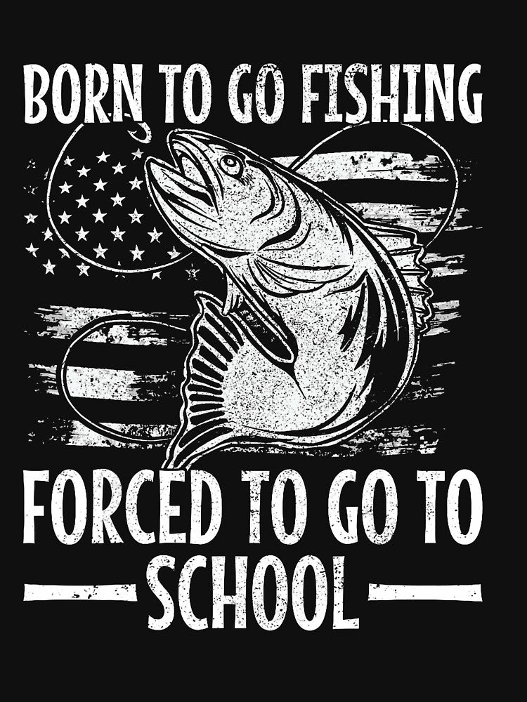 Born To Go Fishing Bass Fish Fisherman Boy Kid Funny Fishing by LucasGarrett T-Shirts, Hoodie, Sweatshirt (Image 3)