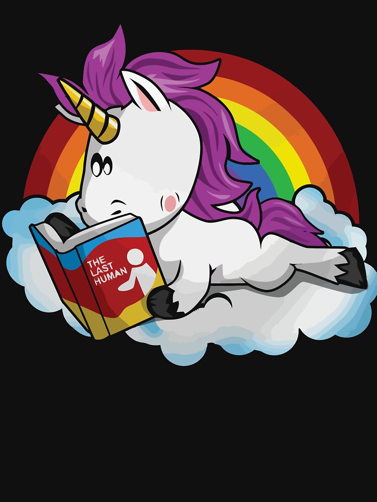 Unicorn Rainbow Reading Book Funny by enedinake43 T-Shirts, Hoodie, Sweatshirt | BlankRebels.com (Image 3)