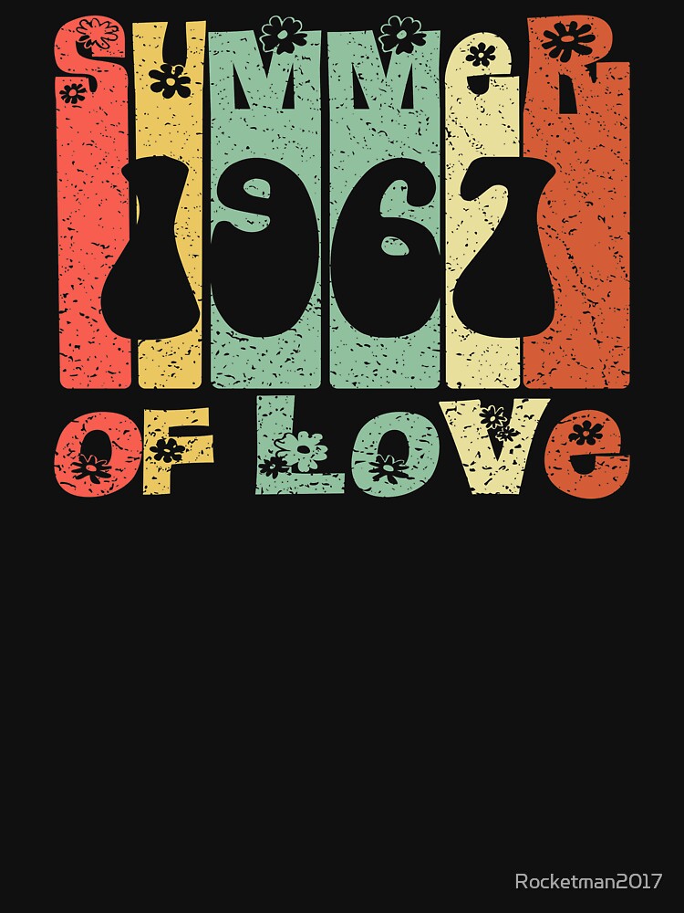 Summer of Love 1967 | Retro Vintage Hippie Design by Rocketman2017 T-Shirts, Hoodie, Sweatshirt | BlankRebels.com (Image 3)