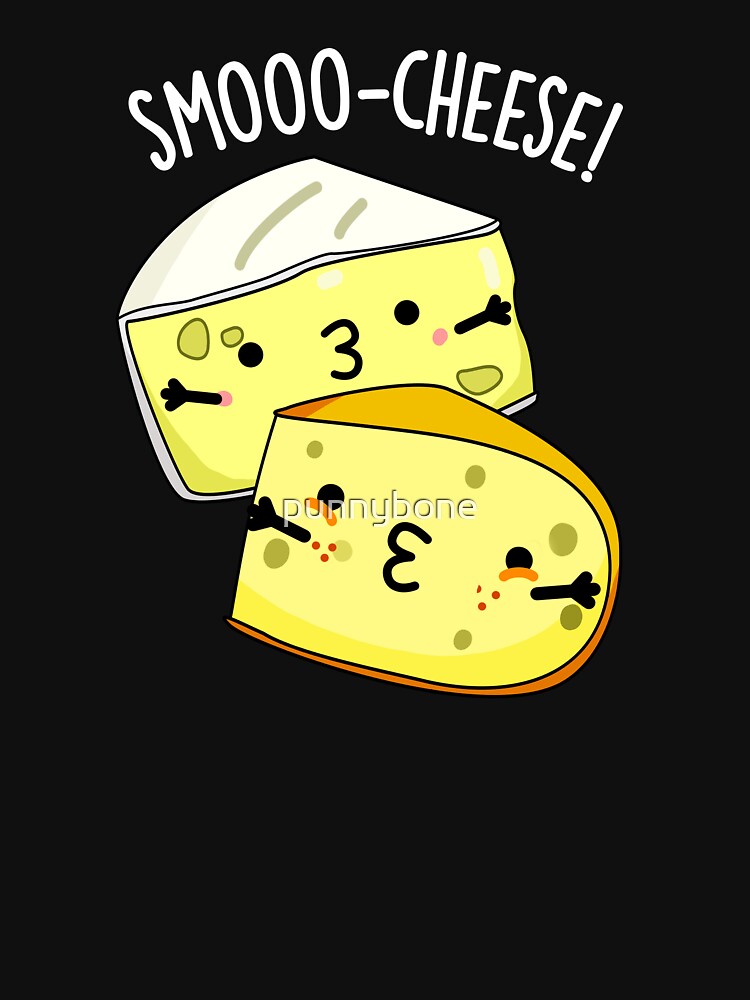 Smoo-cheese Funny Cheese Pun (Dark BG) by punnybone T-Shirts, Hoodie, Sweatshirt | BlankRebels.com (Image 3)