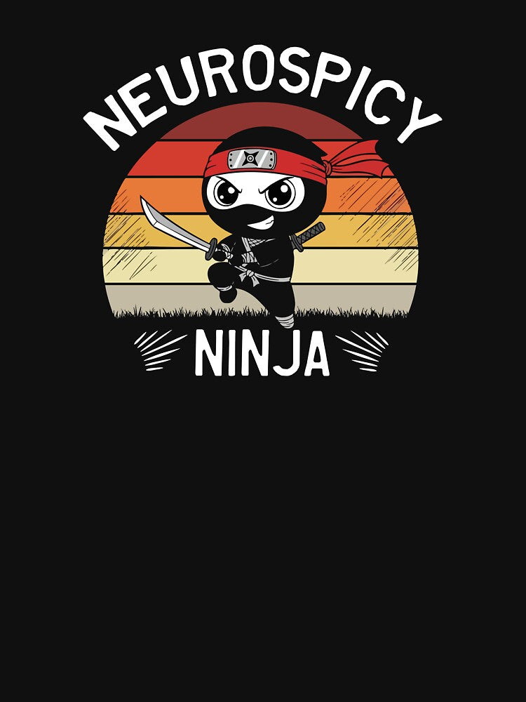Neurospicy Ninja – Cute Colorful ADHD & Neurodivergent Design by Suzy Perez Art T-Shirts, Hoodie, Sweatshirt (Image 3)