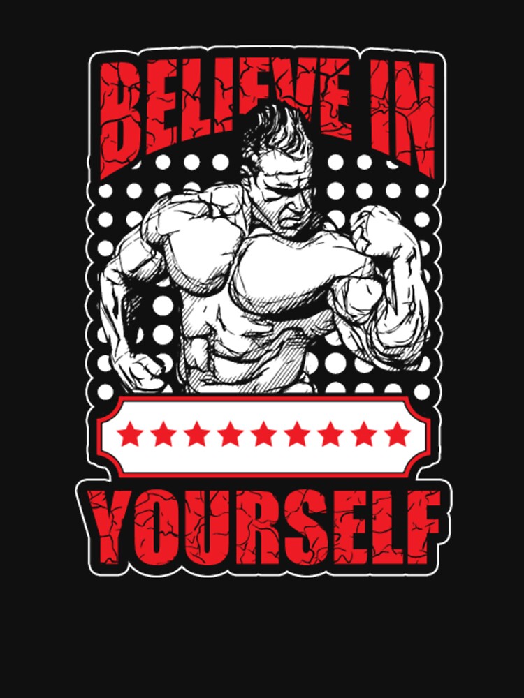 Gym Workout motivation Believe In Yourself by ClamenTaon T-Shirts, Hoodie, Sweatshirt | BlankRebels.com (Image 3)