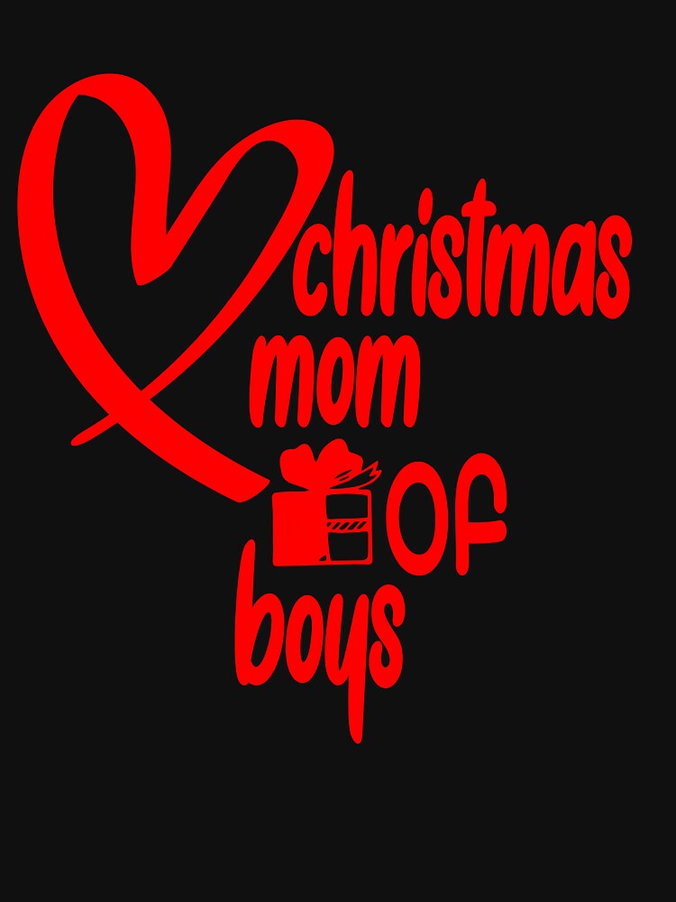 christmas  mom of  boys love, fanny design mom of  boys tee by anas naceri Hoodie, Sweatshirt | BlankRebels.com (Image 3)