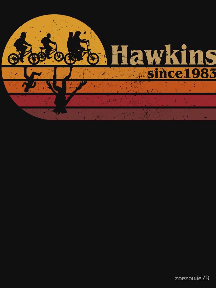 Retro Hawkins by zoezowie79 T-Shirts, Hoodie, Sweatshirt | BlankRebels.com (Image 3)