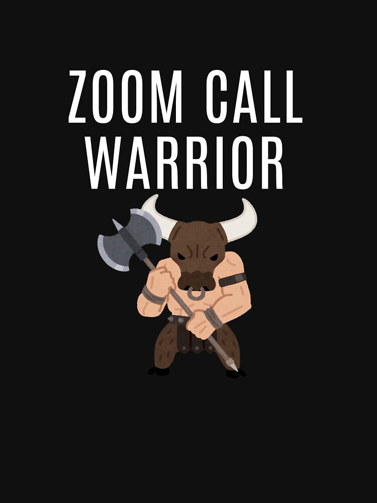 Zoom Call Warrior – Remote Work Office Humor Funny by TousheArt T-Shirts, Hoodie, Sweatshirt | BlankRebels.com (Image 3)