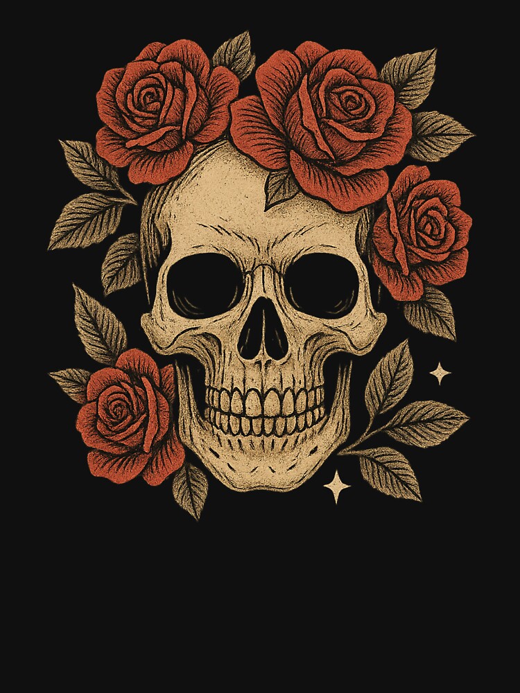 “Floral Skull – Beauty in Decay” by DailyVibesCo T-Shirts, Hoodie, Sweatshirt | BlankRebels.com (Image 3)